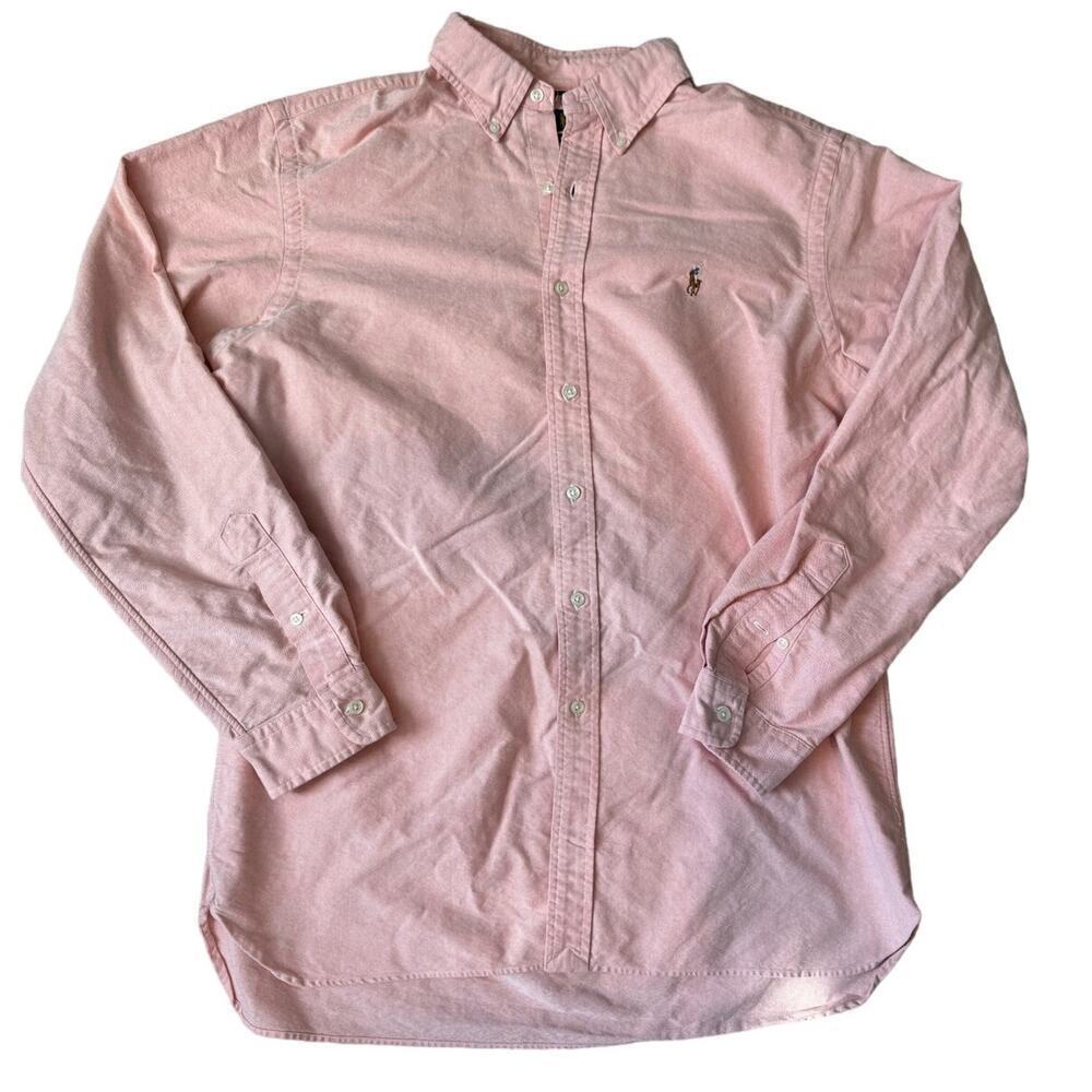 Ralph Lauren classic fit buttoned shirt, Size L, Light red